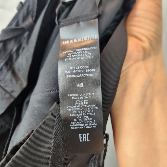 Ann Demeulemeester Bonne Slouchy Satin Trousers In Black size XL(48) BNWT defect - Picture 16 of 16